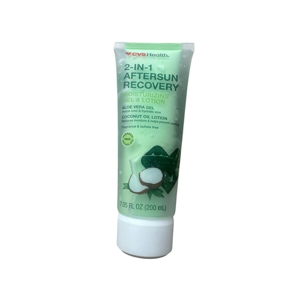 CVS 2-In-1 Aftersun Recovery Moisturizing Gel & Lotion 7.05 OZ Aloe Vera Coconut - Picture 1 of 2
